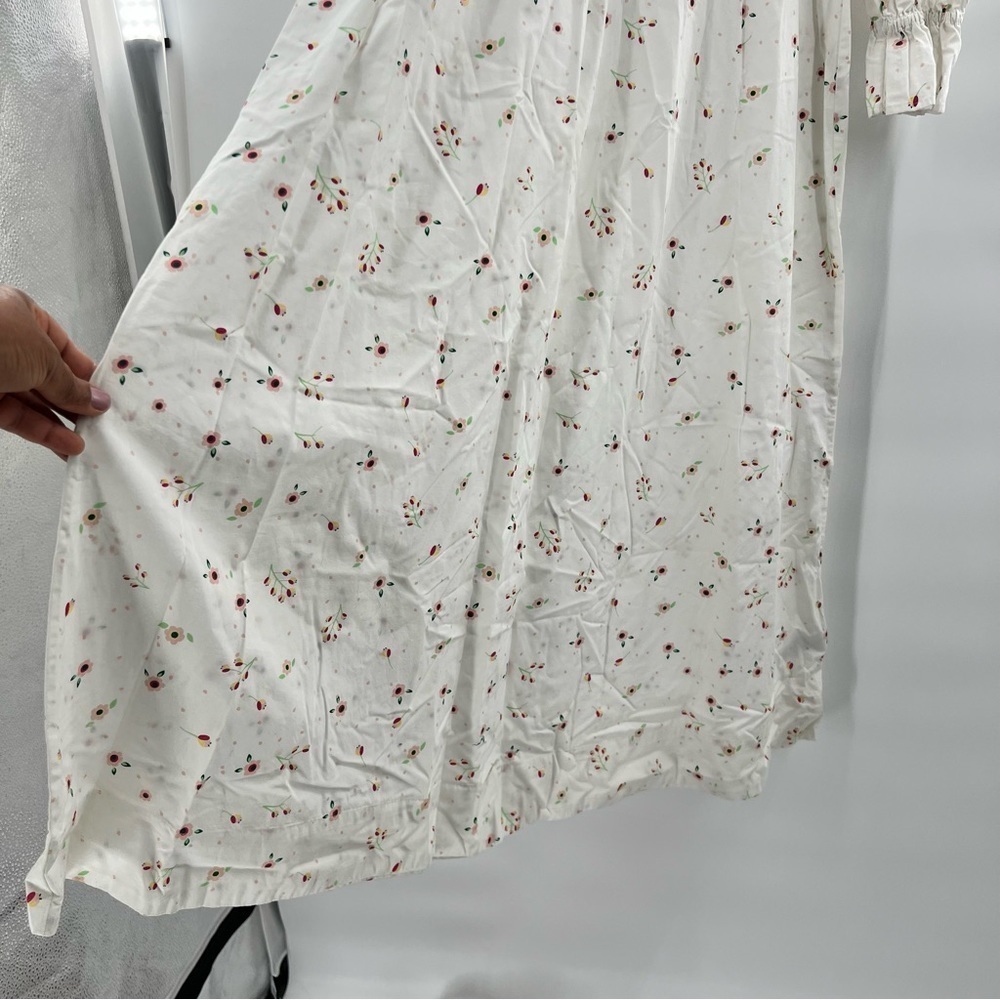 Thefashionguitar the drop long sleeve maxi dress white floral size M - Picture 9 of 12